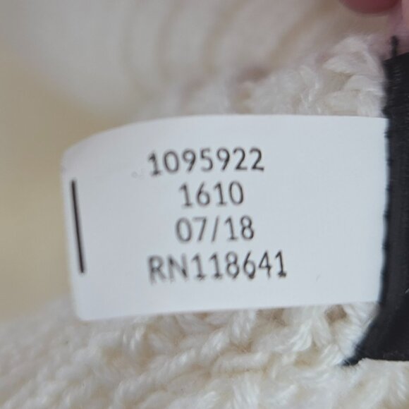 Lane Bryant Ivory Sequin Embellished Beads Pullover Ribbed Sweater 14/16 - Picture 9 of 9
